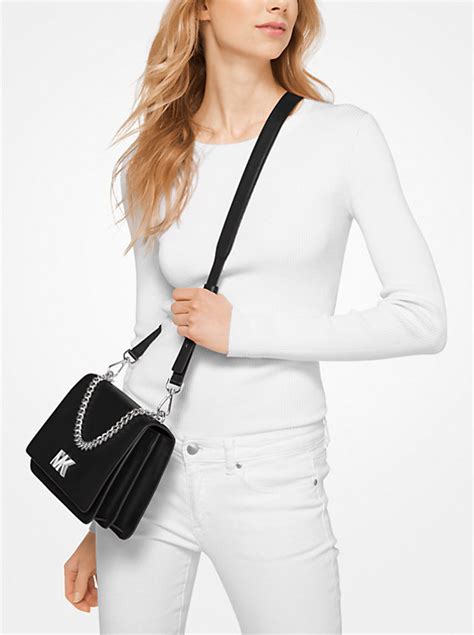 michael kors mott large clutch crossbody|Mott Large Leather Crossbody Bag .